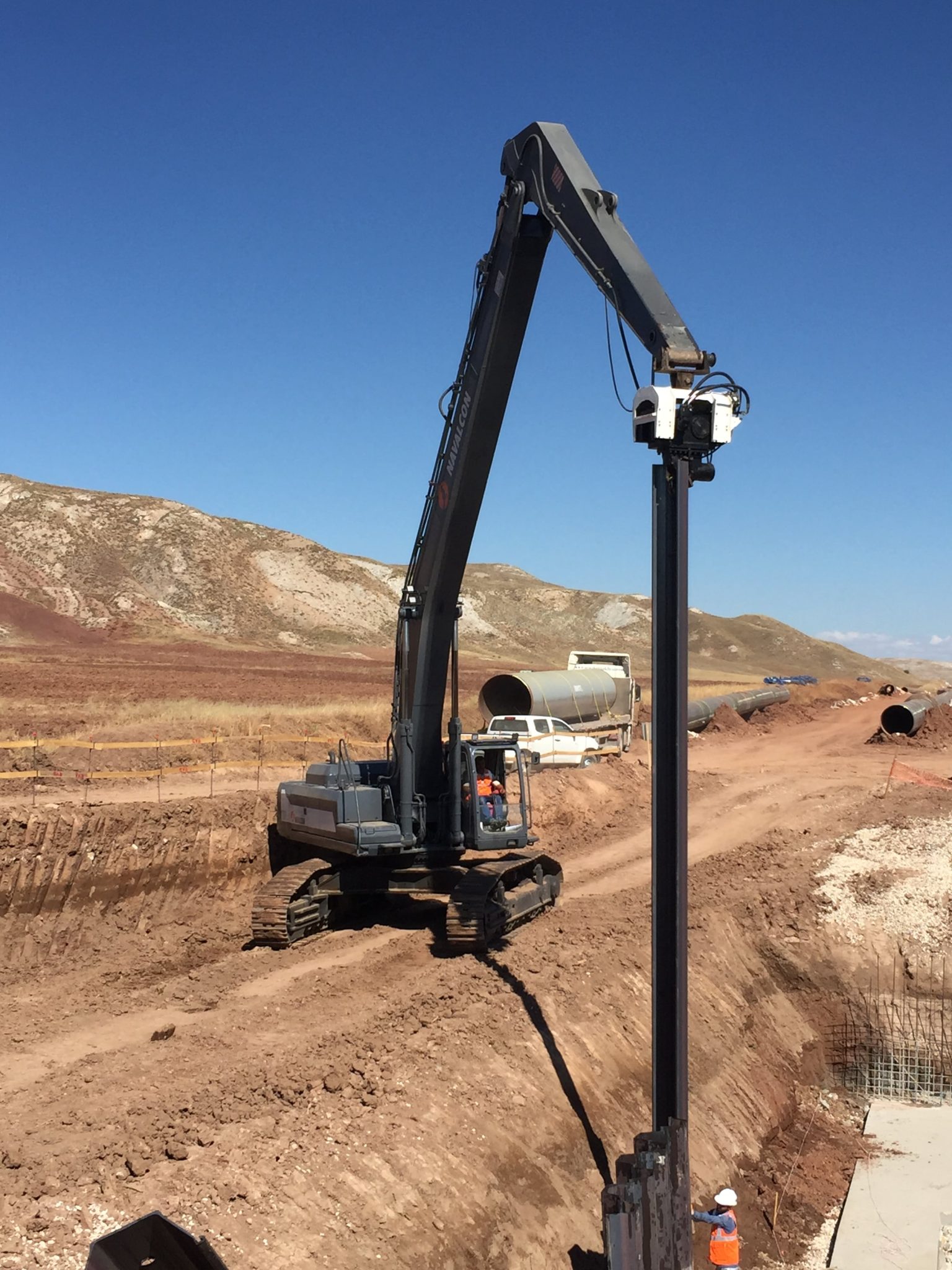 Navalcon palplanş çakma uygulaması